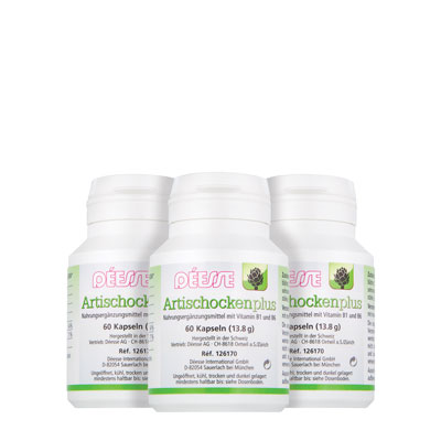 100190 - Artischocken plus Kapseln 3er Set 60 Kapseln (16.5 g)