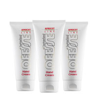 Mini-apricot hand cream, set of 3 pcs