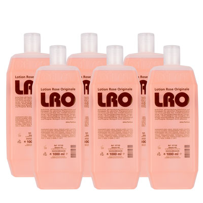 127130 - LRO Waschlotion Rose Box 6x1 Liter